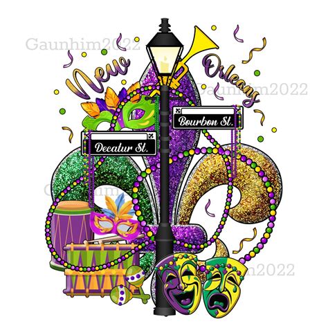 New Orleans Mardi Gras Png, Mardi Gras Png, Happy Mardi Gras Png, Mardi Gras Clipart - Etsy