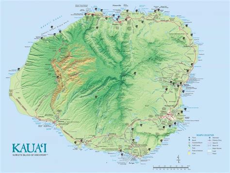 Printable Map Of Kauai (85+ Images In Collection) Page 1 - Printable Map Of Kauai | Printable Maps