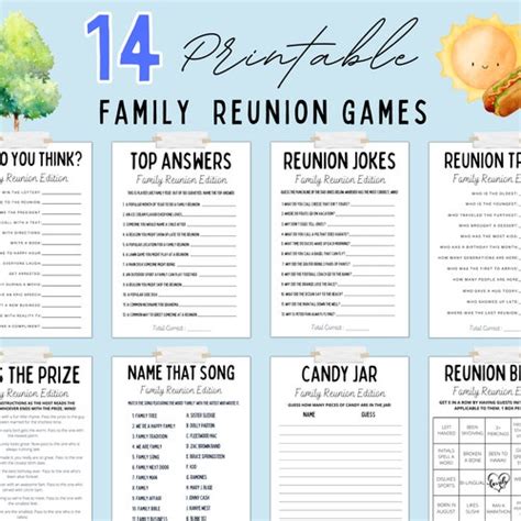 Family Reunion Game Bundle Family Reunion Games Family - Etsy