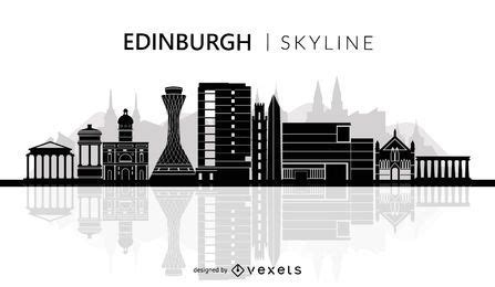 Edinburgh Skyline Silhouette Vector Download