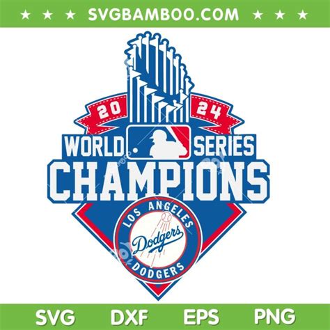 Dodgers World Series Champions 2024 SVG