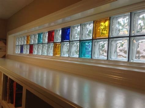 Inspiring ideas for frosted bathroom window glass 19 | Glass blocks wall, Colored glass block ...