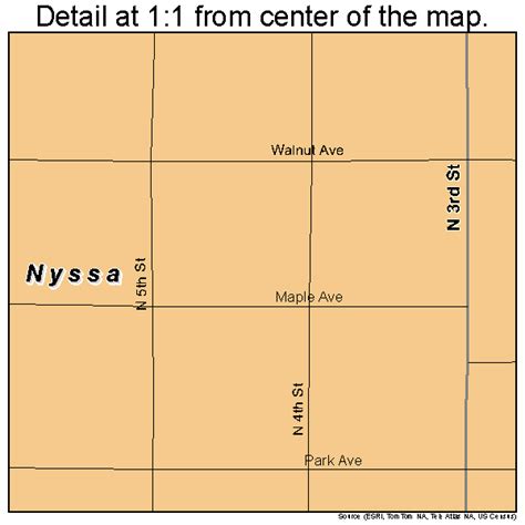 Nyssa Oregon Street Map 4153750