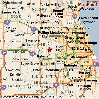 St Charles, Illinois Area Map & More