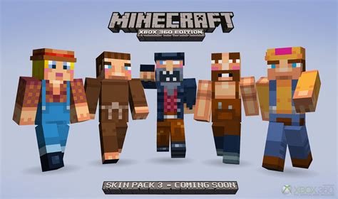 Skin Pack 3 for Minecraft: Xbox 360 Edition Announced! - The Tech Game