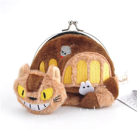 Studio Ghibli My Neighbor Totoro Cat Bus Plush Coin Purse Bag-in Stuffed & Plush Animals from ...