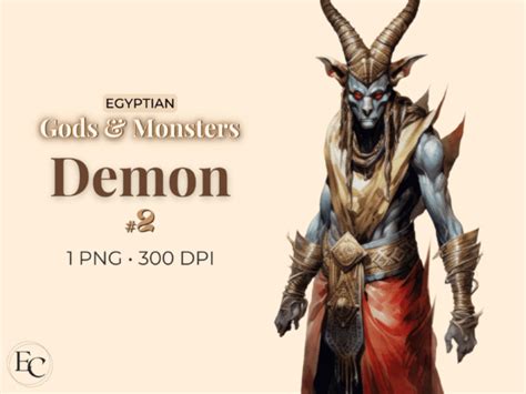 Demon Ancient Egyptian Clipart Graphic by Esch Creative · Creative Fabrica