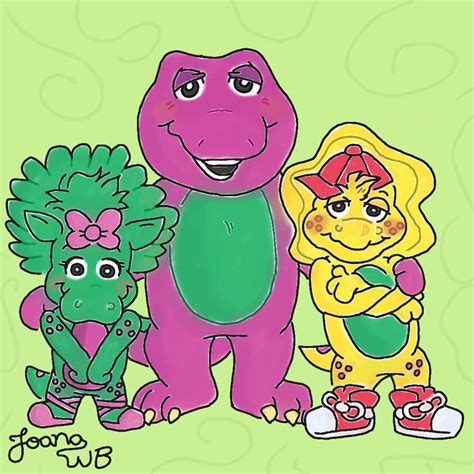 Barney, Baby Bop and BJ (Barney Fanart) by JoanaWB on DeviantArt