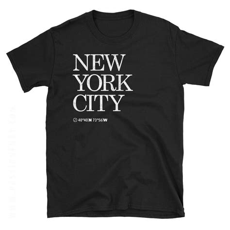 New York City Coordinates Tshirt from Passion Fury