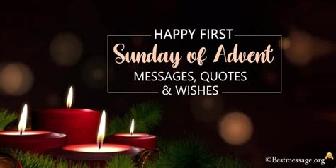 Happy First Sunday of Advent Message, Wishes and Quotes