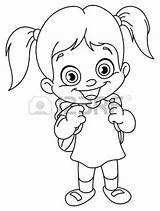 School Girl Coloring Pages At GetDrawings  Free Download sketch template