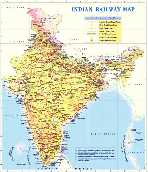 India Railway Map. Source: Indian Railway Map (n.d.). | Download ...