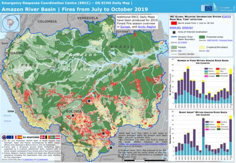 Amazon River Basin | Fires from July to October 2019 – DG ECHO Daily Map | 28/11/2019 - Bolivia ...