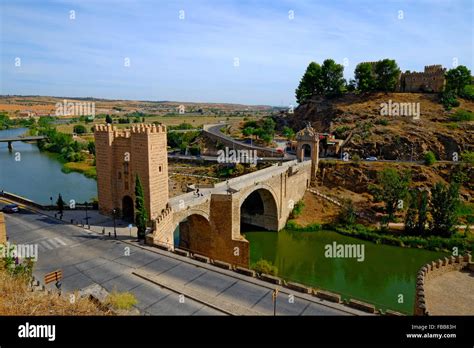 Alcantara Bridge Toledo Spain ES Tagus River Stock Photo - Alamy