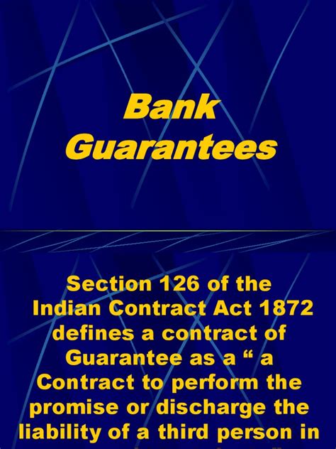 Bank Guarantees | PDF | Guarantee | Indemnity