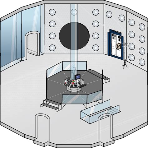 Tardis Console Room in the Homestuck style by SirAdamus on DeviantArt