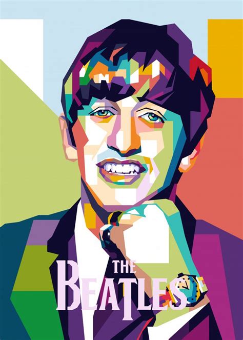 'Ringo Starr The Beatles' Poster by Mas Nono | Displate | Beatles pop art, Beatles poster, Pop ...