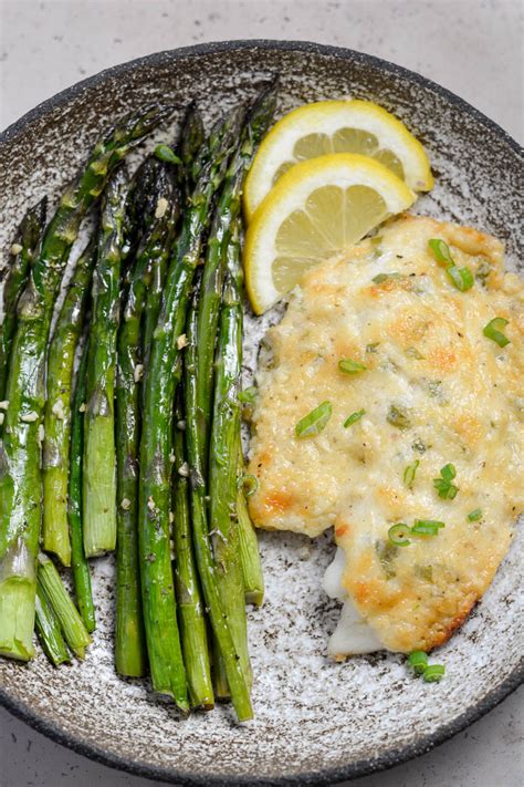 Keto Parmesan Tilapia and Asparagus for One - The Best Keto Recipes