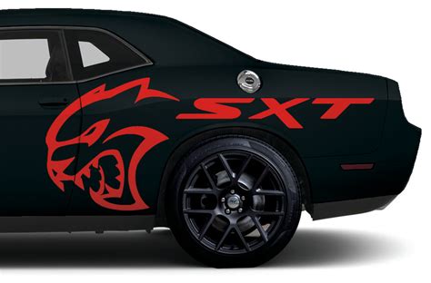 Dodge-Challenger 2015-2016 Custom Vinyl Decal Wrap Kit - Hellcat SXT ...