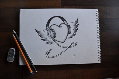 Pencil Drawing Related To Music - bestpencildrawing