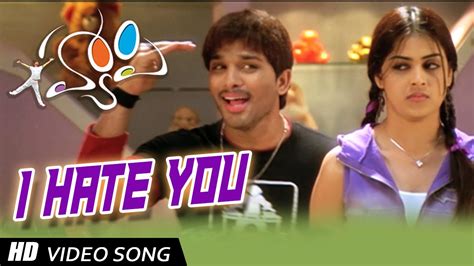 I Hate You Full Video Song || Happy Movie || Allu Arjun, Genelia - YouTube