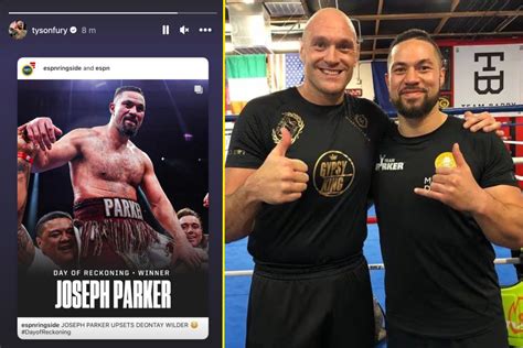 Joseph Parker thanks Tyson Fury after win over Deontay Wilder and ...