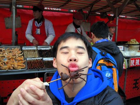 Eating Scorpion at Beijing Night Market - Around the World "L"