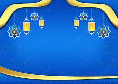 Islamic Blue Luxury Background With Beautiful Ornament Free Vector, Islamic Blue Luxury ...