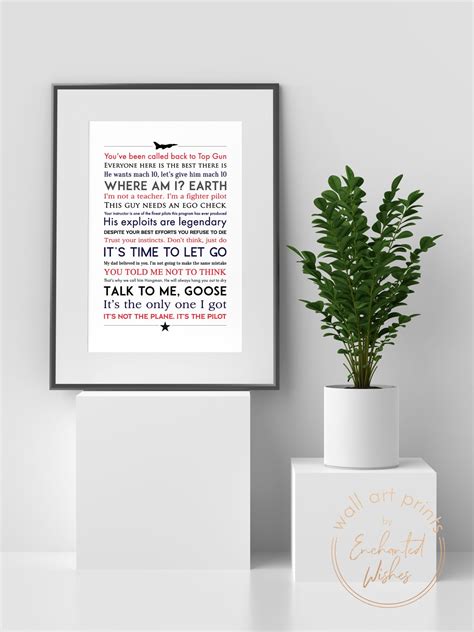 Top Gun: Maverick Quotes Print - Wall Art