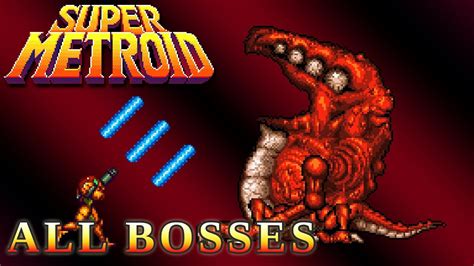 Super Metroid - All Bosses - YouTube