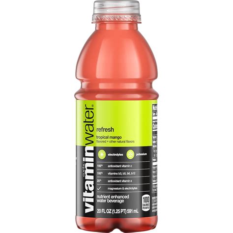 Vitaminwater refresh tropical mango drink, 20 Fl Oz Bottle | Lazada PH