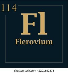 Symbol Element Flerovium Atomic Mass Number Stock Vector (Royalty Free) 2221661373 | Shutterstock