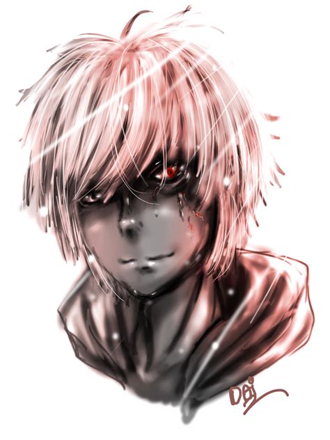 [FANART][DOODLE] - Kaneki Ken (White hair ver) by DaiikonRadish on DeviantArt