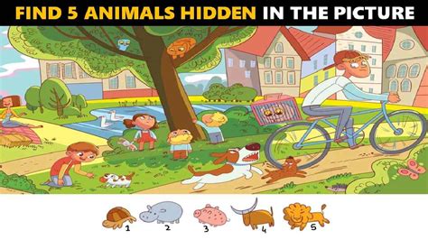 Picture Puzzle: How Sharp Is Your Vision? Find Hidden Animals In The Picture In 11 Seconds