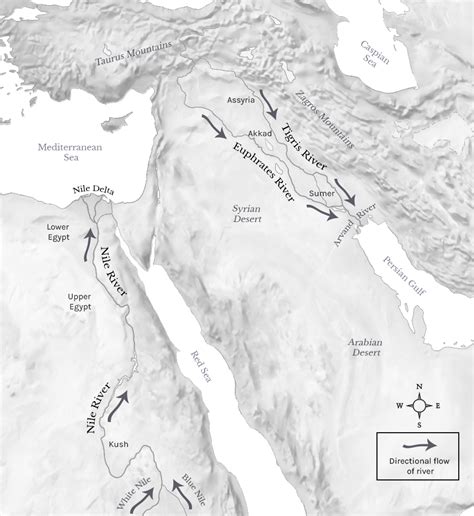 Tigris Euphrates River Valley Map