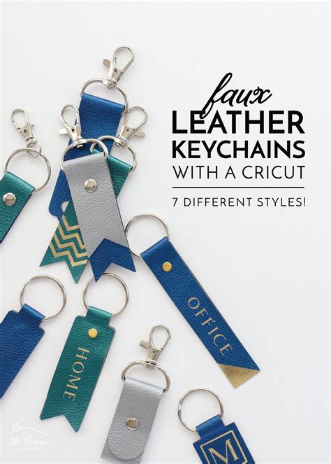 DIY Faux Leather Keychains with a Cricut | The Homes I Have Made