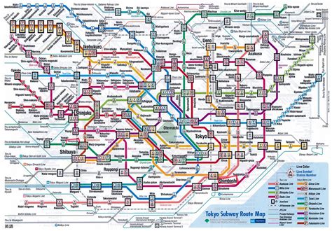 Tokyo Subway Route Map | Map of subway lines in Tokyo. Save … | Flickr