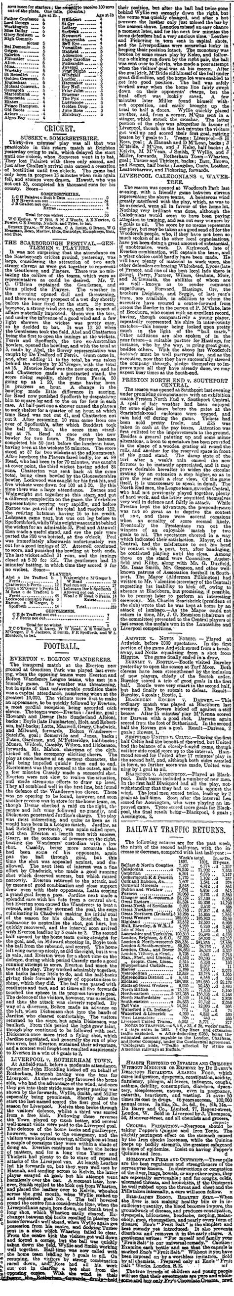 Everton & Liverpool Football History - Cartoon history of the clubs