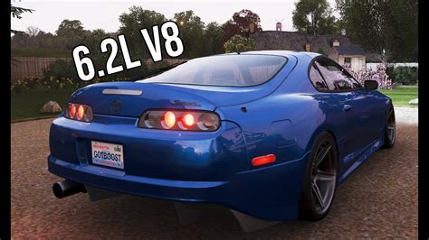 Forza Horizon 4 - Toyota Supra MK 4 6.2L V8 Swap Gameplay - YouTube