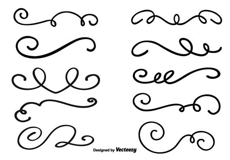 Decorative Vector Swirls 93289 Vector Art at Vecteezy