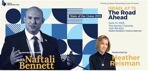 Former Israeli PM Naftali Bennett coming to speak in Canada this week ...