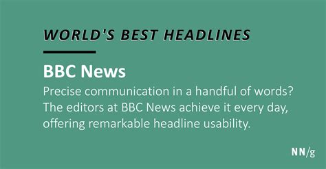 World's Best Headlines: BBC News