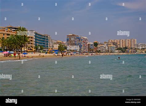 The Beach At Villajoyosa Spain Stock Photo - Alamy