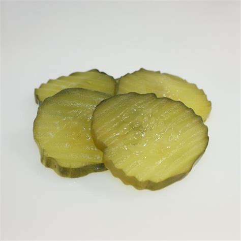 Pickle Slices Bunched Together