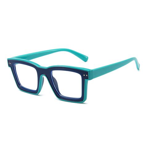 Bronte Square Blue Glasses - Aoolia.com