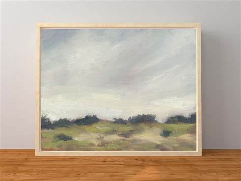 Print of Oil Painting Virginia Landscape Atmospheric Scene Clouds Green ...