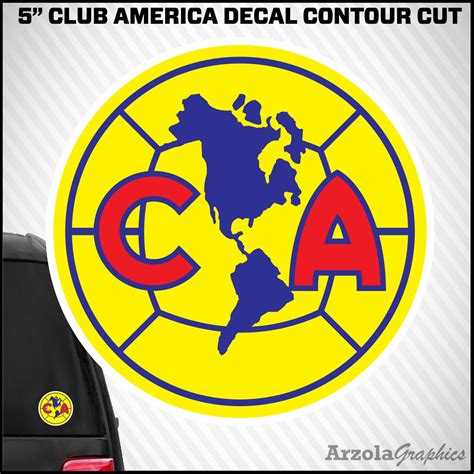 Club aguilas del america decal sticker liga mexicana | Etsy