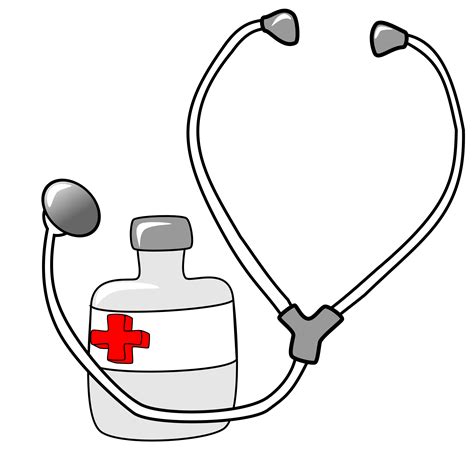 Clipart - Medicine and a Stethoscope