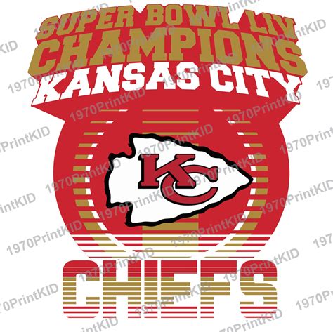 Kansas City Chiefs Football Super bowl 54 CHAMPIONS svg png | Etsy