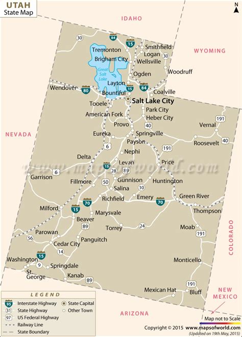 Utah State Map